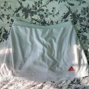 White Adidas Tennis Skirt